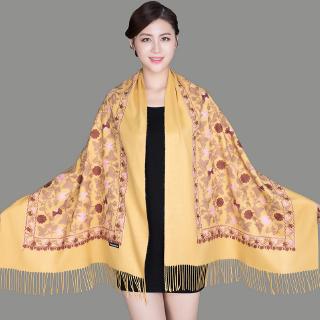 Khăn mận thêu cashmere nữ