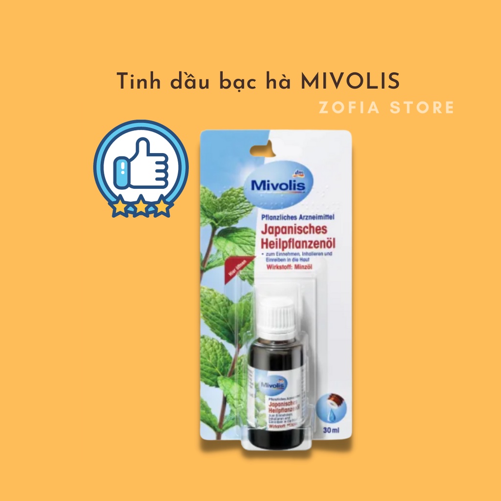 Tinh dầu bạc hà Mivolis Đức 30ml