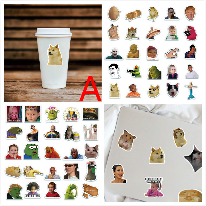 Set Hình Dán Graffiti Ngộ Nghĩnh Vui Nhộn Trang Trí Đa Dụng