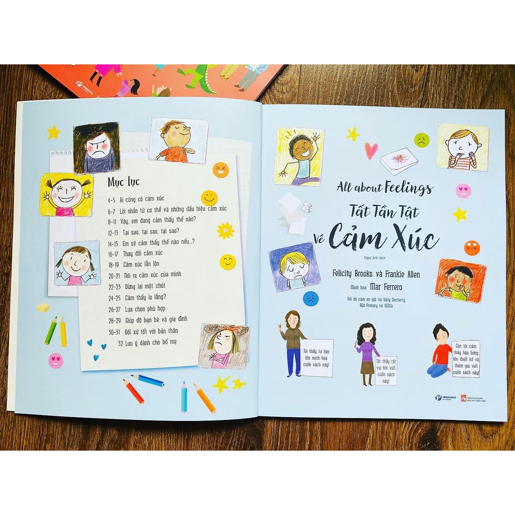 Sách - Tất tần tật về cảm xúc All about feelings
