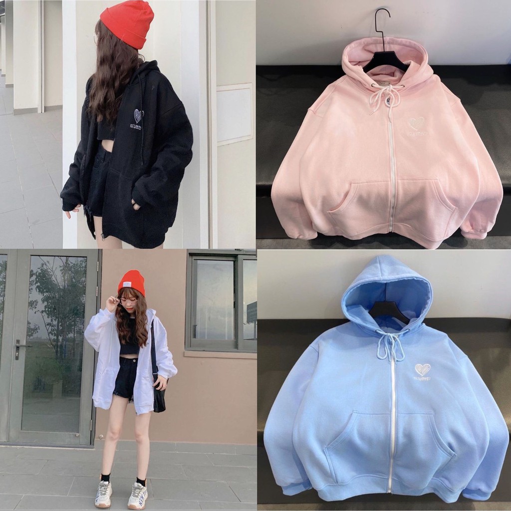 Áo Khoác Hodie  FREESHIPÁo khoác nữ fomr rộng Hàn Quốc, áo hoodie nữ form rộng TTAK837