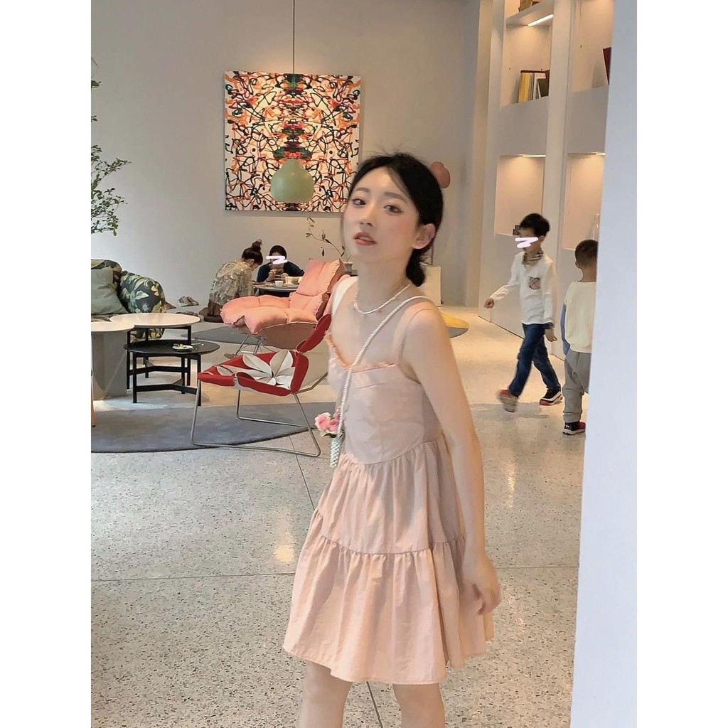 Đầm phối ren phong cách Hàn Quốc xinh xắn cho nữ | BigBuy360 - bigbuy360.vn