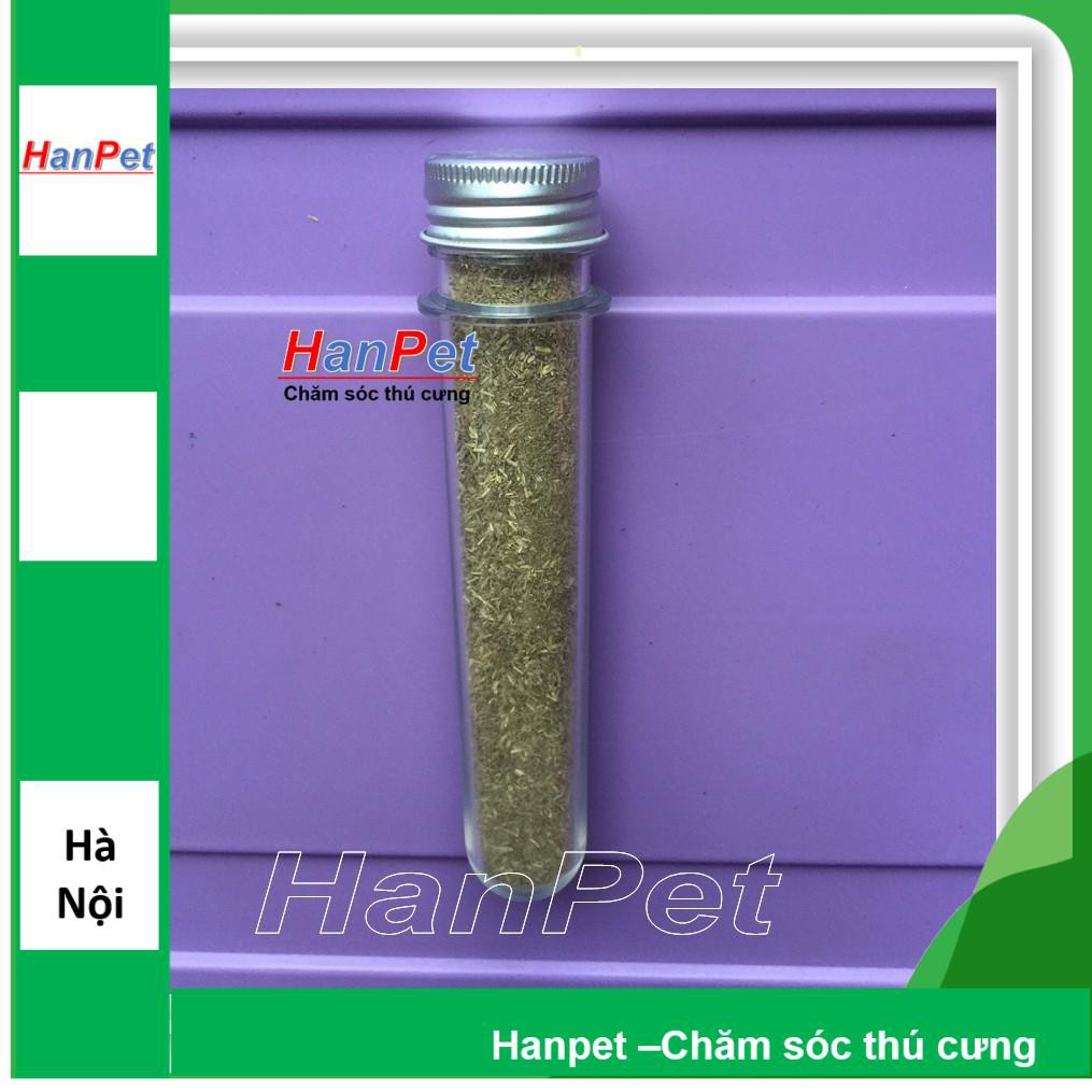 Cỏ mèo khô thành phẩm dạng tuýp (tên khác- catnip mèo - bạc hà mèo - hanpet 384b)