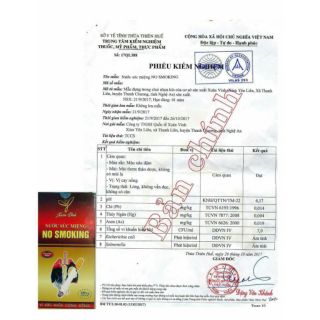 Nước súc miệng bỏ thuốc lá thuốc lào