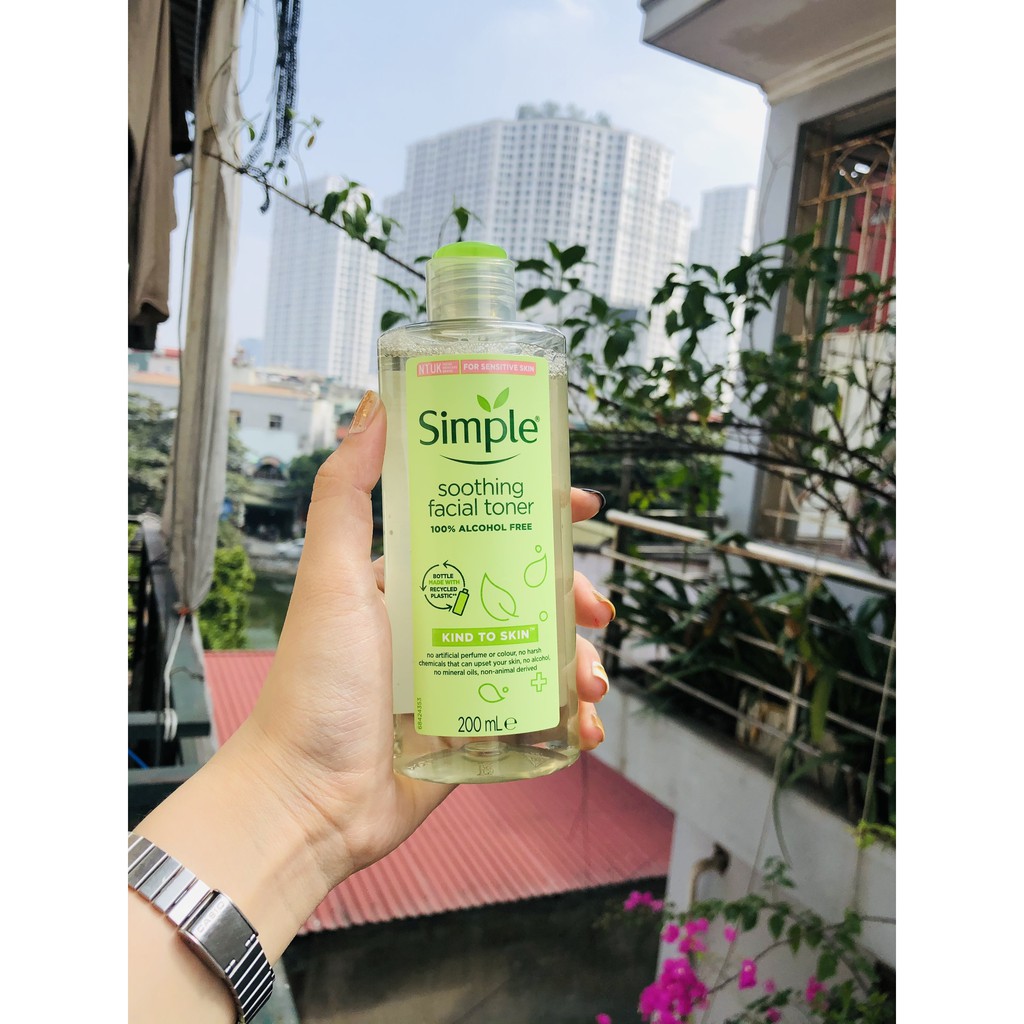 Toner Simple CHÍNH HÃNG Nước Hoa Hồng Simple Smoothing Facial Tonner Simple Chăm Sóc Dưỡng Ẩm Da Nhạy Cảm- Mỹ Phẩm GENB