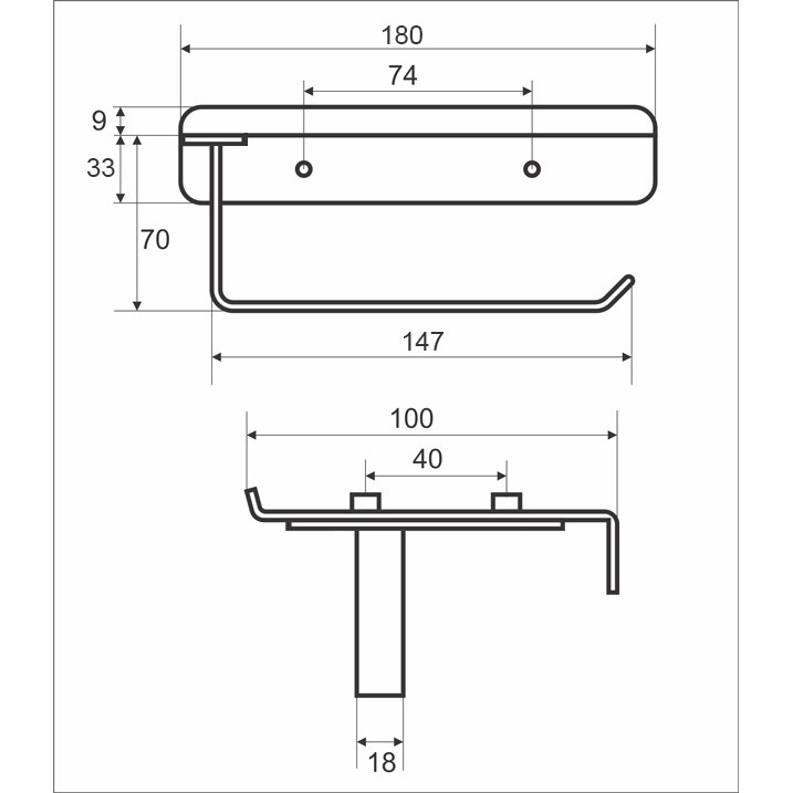 Lô giấy vệ sinh inox 304 HC1273-2 (new)