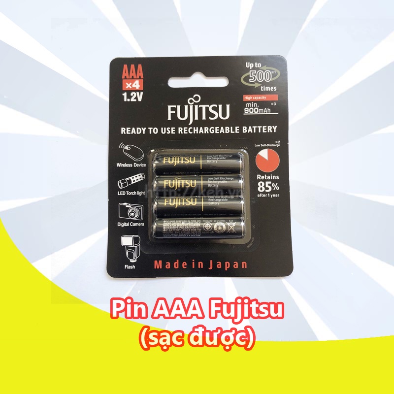 Pin sạc AAA Fujitsu 750mah / 900mah HR-4UTCEX / HR-4UTHCEX