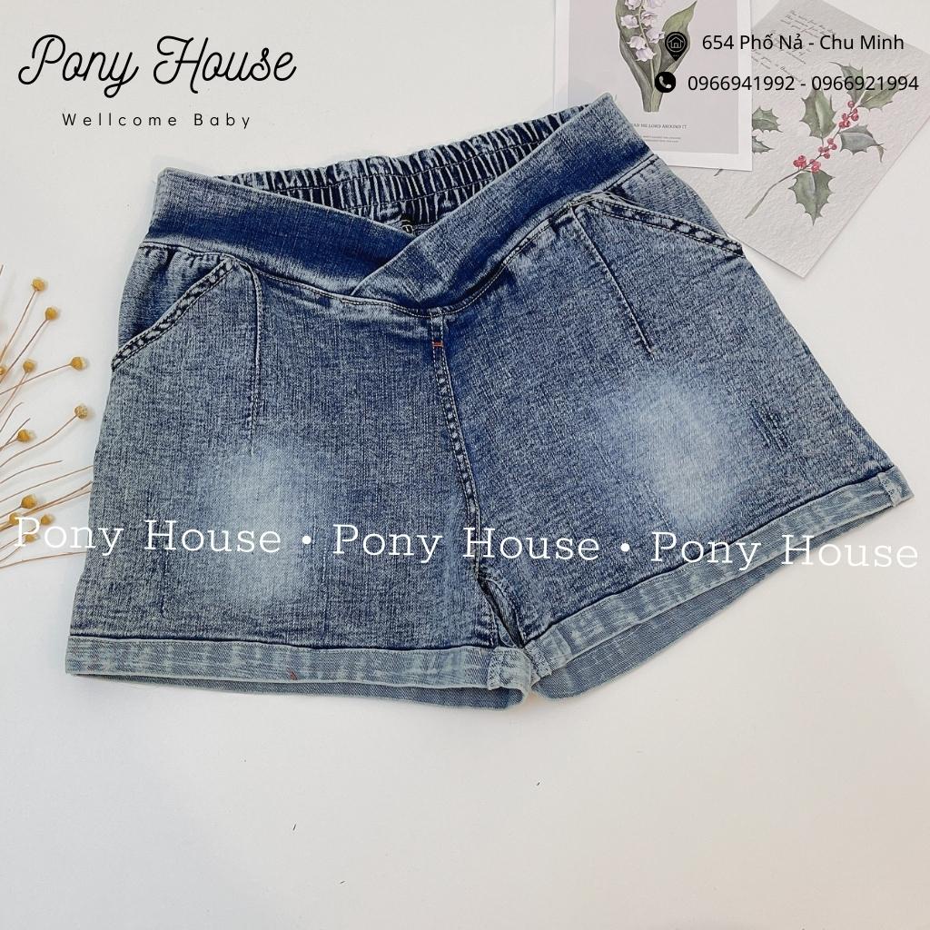 Quần Sooc Bầu Bò, Quần Đùi Jeans Bầu Cạp Chéo, Đáp Bụng Có Chun Chỉnh Mềm Đẹp Co Giãn 4 Chiều Có Hàng Loại 1