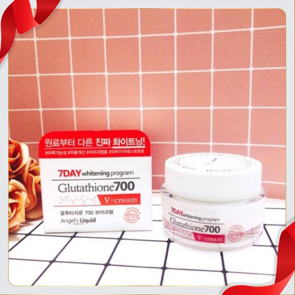 [ĐẸP TỰ NHIÊN] Kem Dưỡng Trắng Da 7Day Whitening Program Glutathione 700 V-Cream 50G [XANH TRÁI ĐẤT]