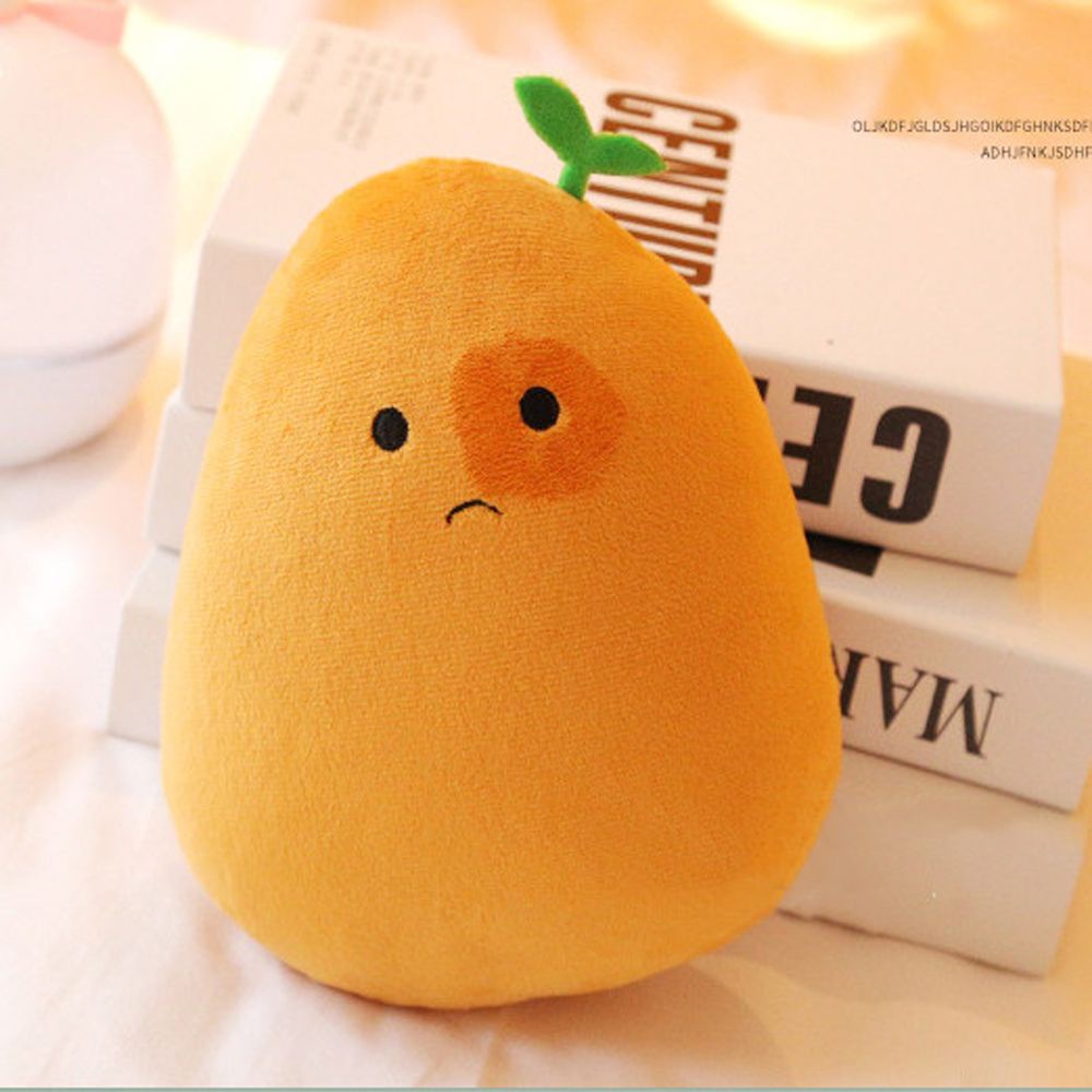 Đồ chơi nhồi bông hình quả cà tím/ khoai tây/ dưa leo 25cm dùng trang trí phòng