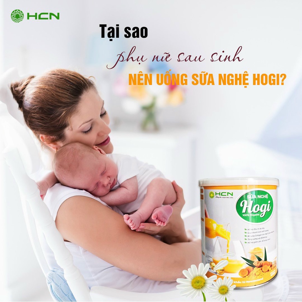 Sữa Nghệ cao cấp HOGI 400 Gram Giúp Da Sáng Mịn, Ngừa Nám, giảm cân