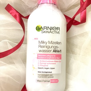Nước tẩy trang Garnier dạng sữa-400ml của Đức