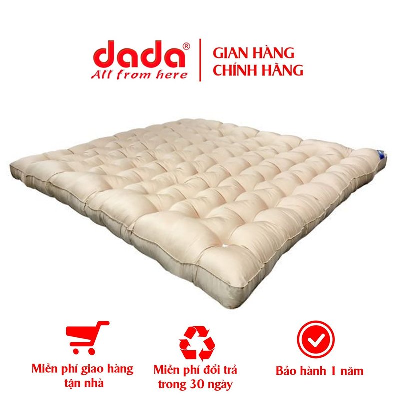 Nệm Topper Lông Vũ Microfiber Tiêu Chuẩn Hạng Phòng Tổng Thống President DADA - Dày Dặn Kháng Khuẩn An Toàn Cho Sức Khỏe