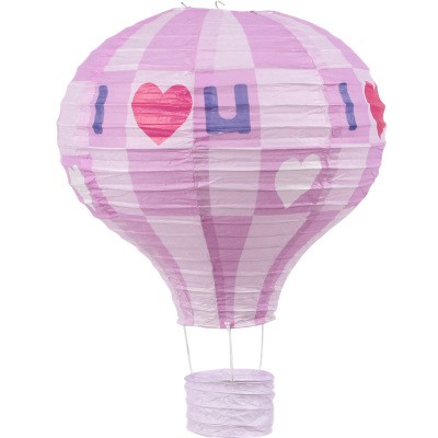 [ HCM ] Đèn lồng giấy hình khinh khí cầu dùng trong trang trí tiệc - loại đường kính 40cm