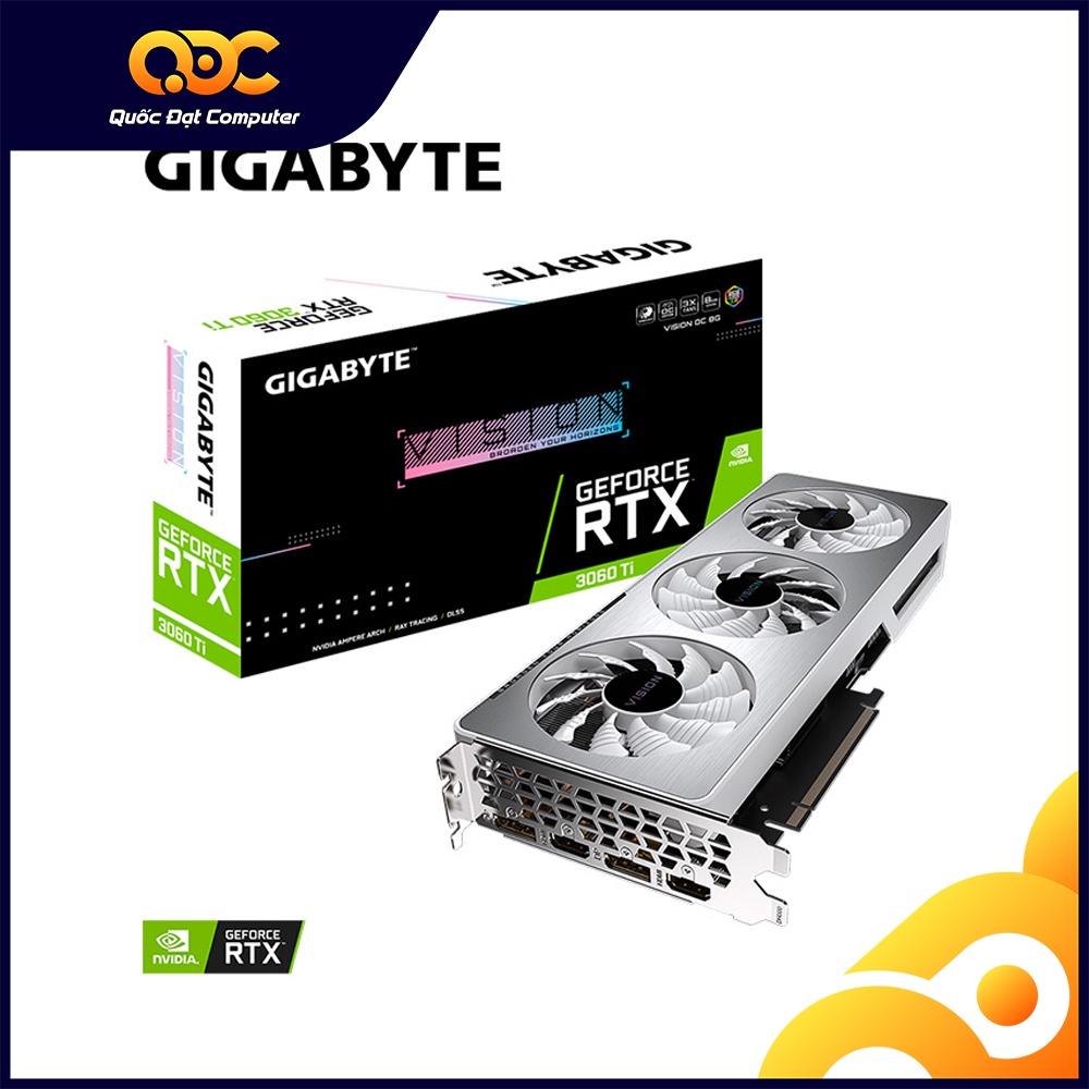 VGA GIGABYTE GeForce RTX 3060 Ti VISION OC 8G  New Chính Hãng