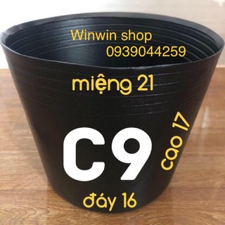 Chậu nhựa C9, combo 50 cái chậu C9 trồng cây cảnh