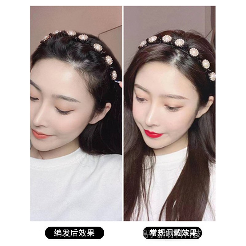 Băng Đô Đính Đá Và Ngọc Trai Xinh Xắn Dành Cho Nữ