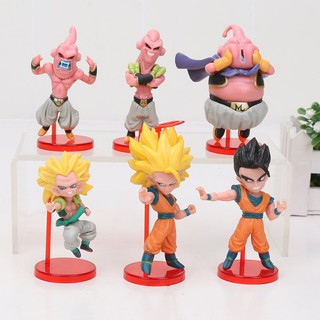 Bộ 06 Mô Hình Chibi Trong Truyện Dragon Ball - Có Giá Đỡ ( Mẫu 02)