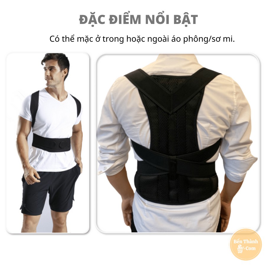 ✈️[Freeship] Đai chống gù lưng Back Pain [Chuyên dụng cho dân VP] [02 thanh trợ lực]