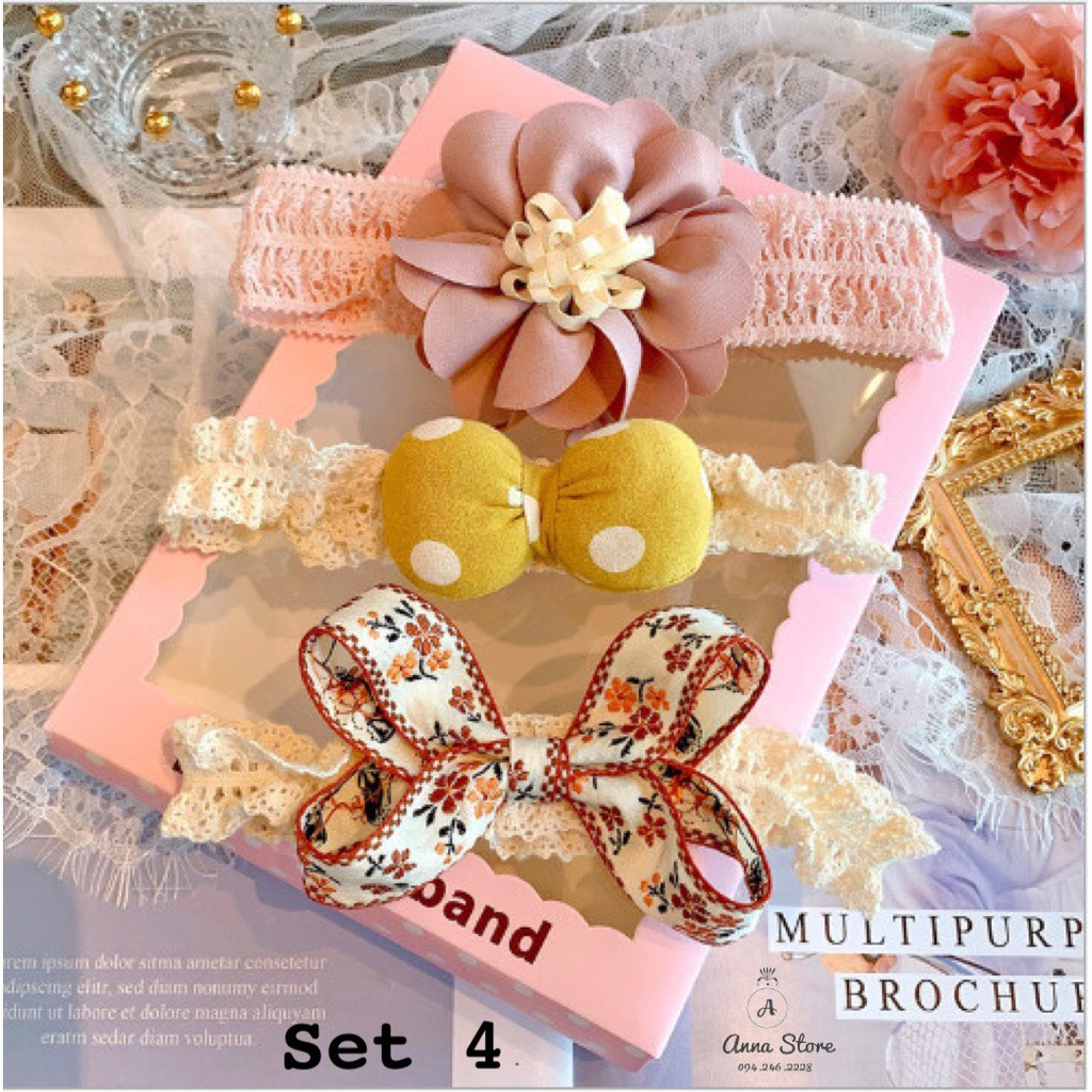 BDA 60 : Set 3 băng đô cho bé siêu xinh
