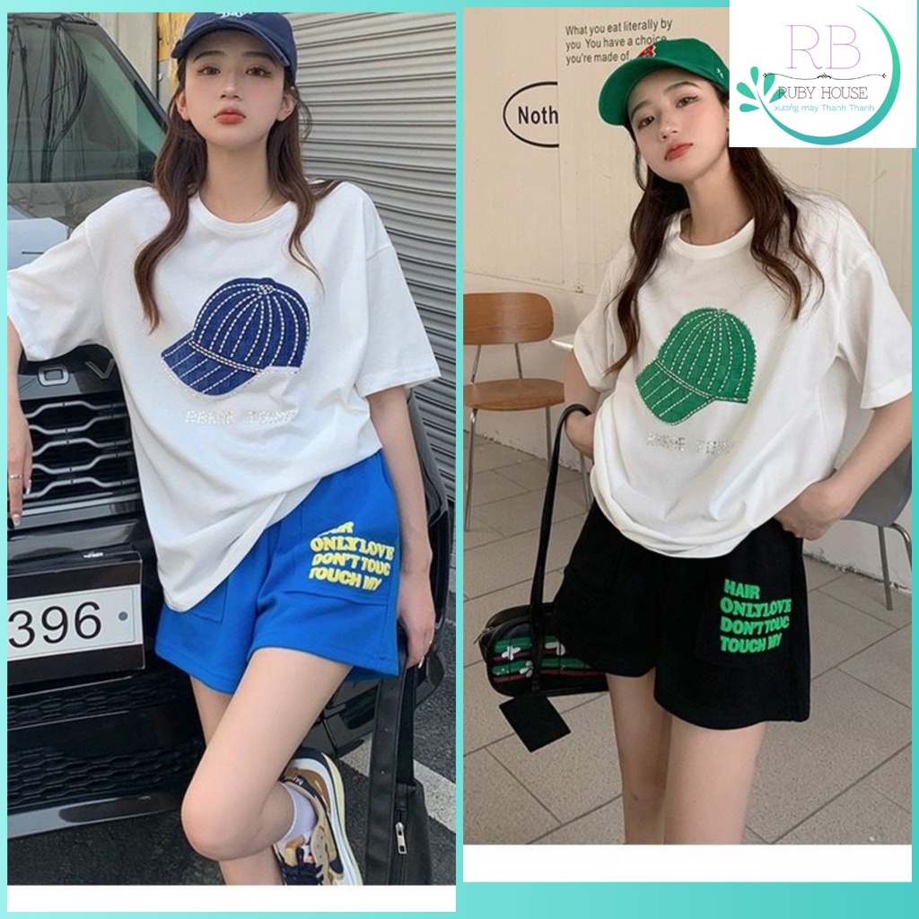Bộ đùi mũ nón RUBY Chất dầy from thụng tay lỡ, 2 màu