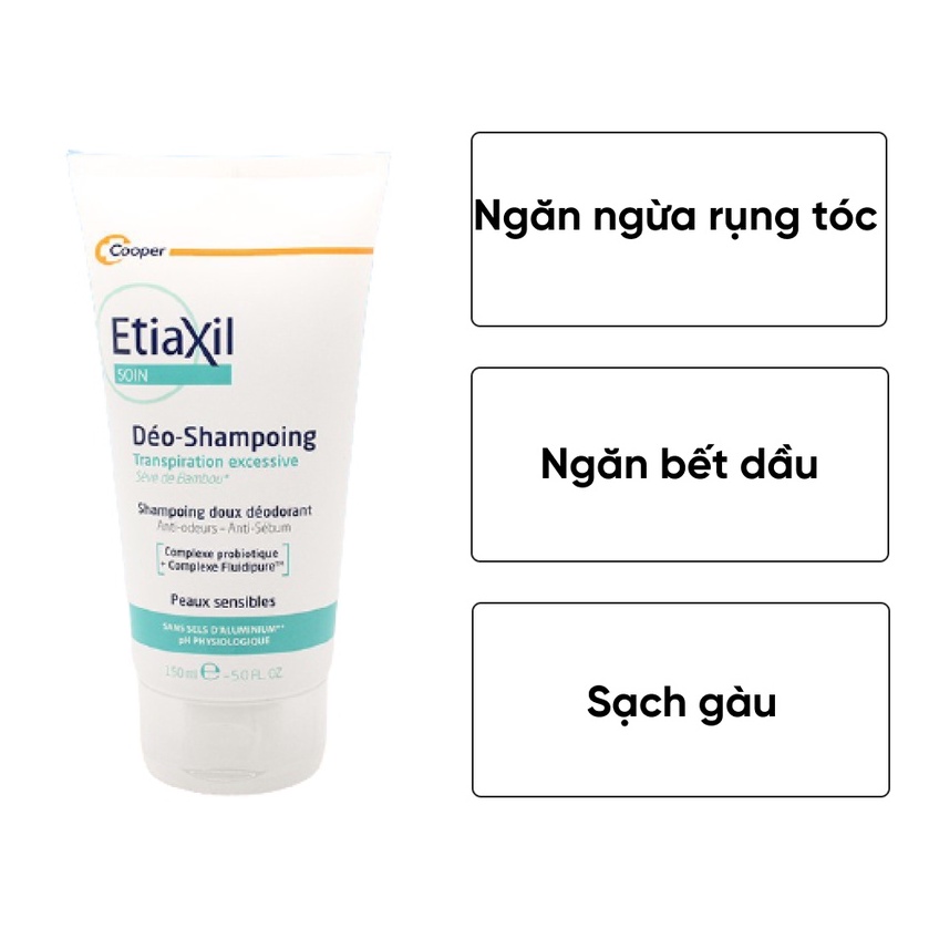 Dầu gội giúp sạch tóc và điều tiết bã nhờn Etiaxil Deo-Shampoing 150ML