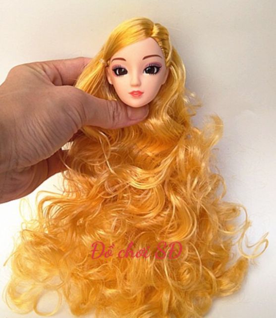 ĐẦU BÚP BÊ TÓC DÀI - TÓC QUĂN - TÓC THẲNG