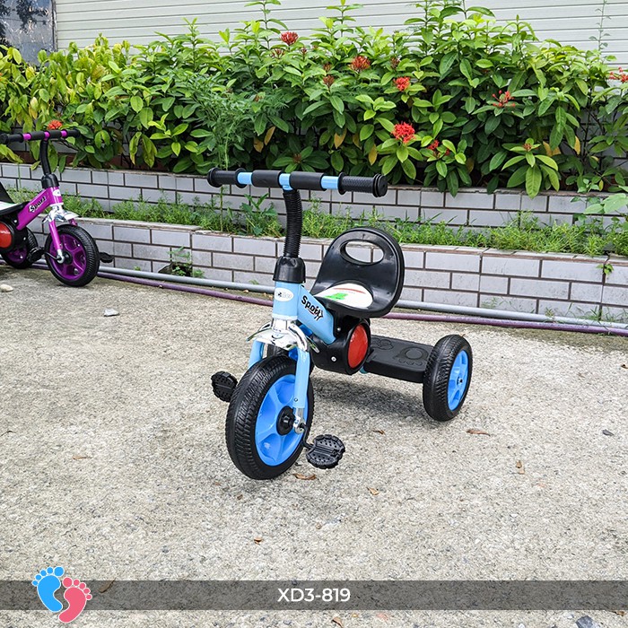 Xe 3 bánh đạp xe cho bé Broller BABY PLAZA XD3-819 (Có nhạc)