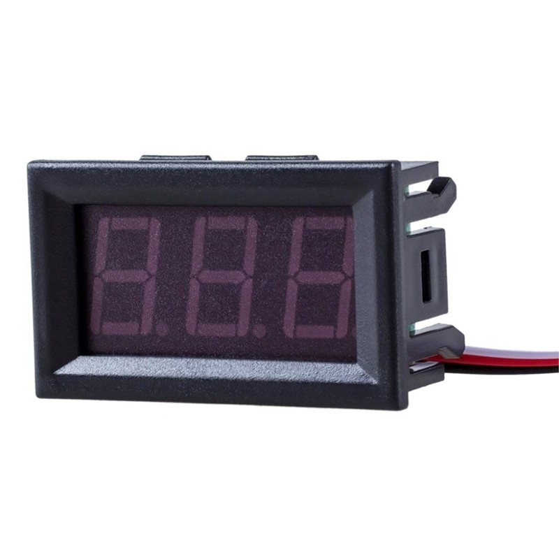 DC 5-120V 2 Wires 0.56inch Mini Voltmeter Digital Voltage Tester for Auto Car LED Display Gauge