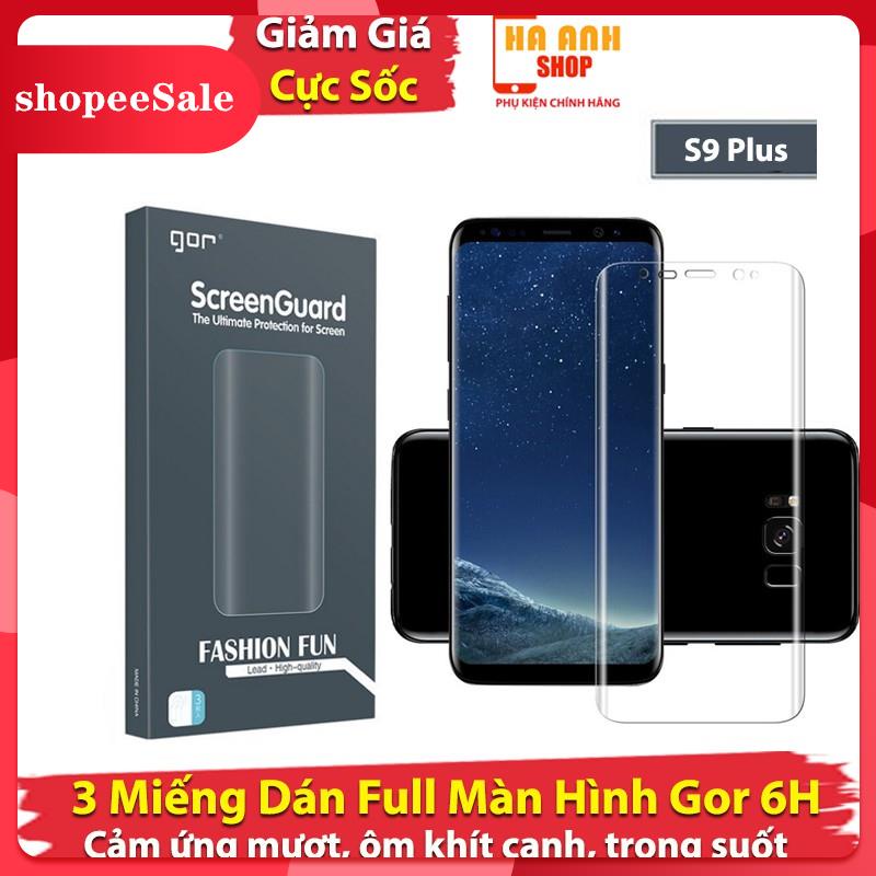 [ hot sale ] Miếng dán màn hình S9 Plus Full màn H6 hãng Gor cao cấp(bộ 3 miếng) - Dán dẻo cường lực Gor cho Samsung Gal