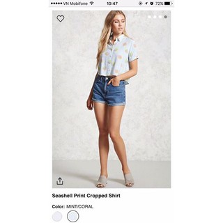 Áo sơmi croptop f21