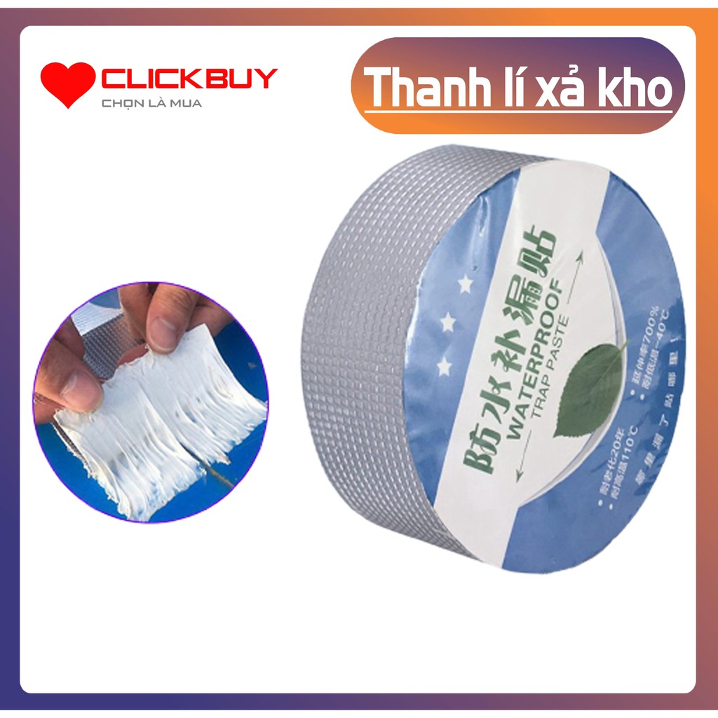 Băng Keo SIÊU DÍNH trên mọi bề mặt, chống thấm nước Nhật Bản khổ 5cm, 10cm x 5 mét