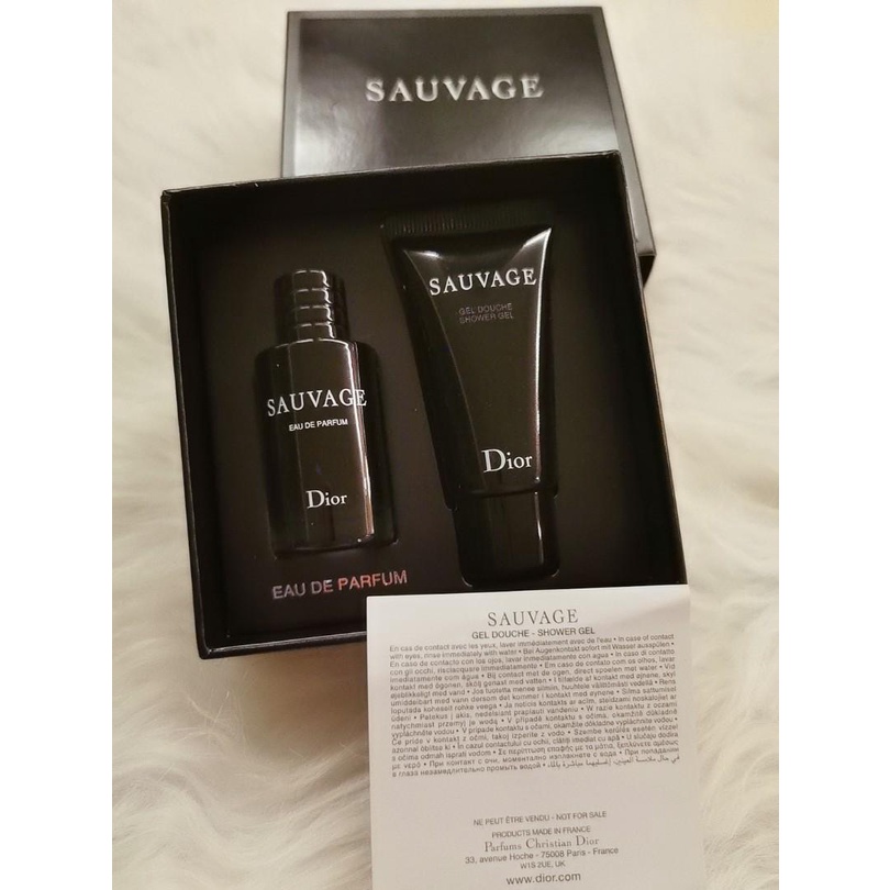 Bộ 2 Món Nước Hoa Và Sữa Tắm Dior Sauvage EDP