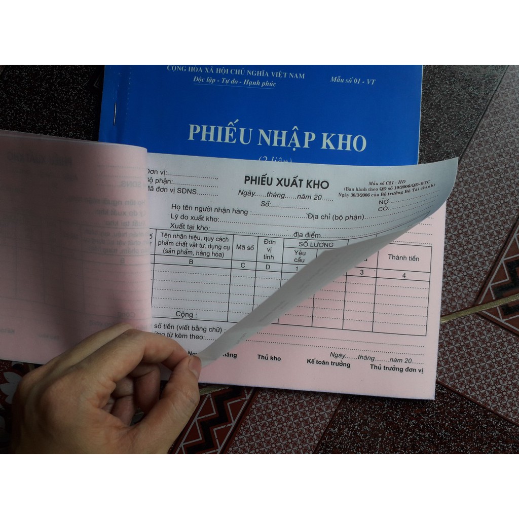 Phiếu nhập kho, Phiếu xuất kho A5 2 liên 60 tờ, 100 tờ | BigBuy360 - bigbuy360.vn