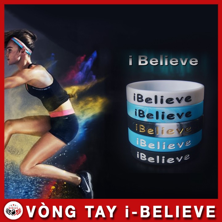 Vòng tay cao su gym - Vòng tay thể thao - Vòng i-Blieve