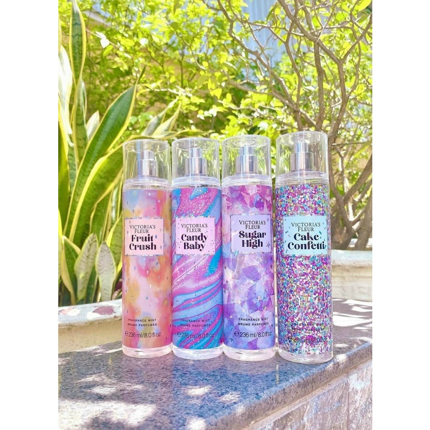 Xịt Thơm 236ml Victoria Fleu, Xịt thơm Body Mist Bath and Body Works, Victoria Secret bản Trung
