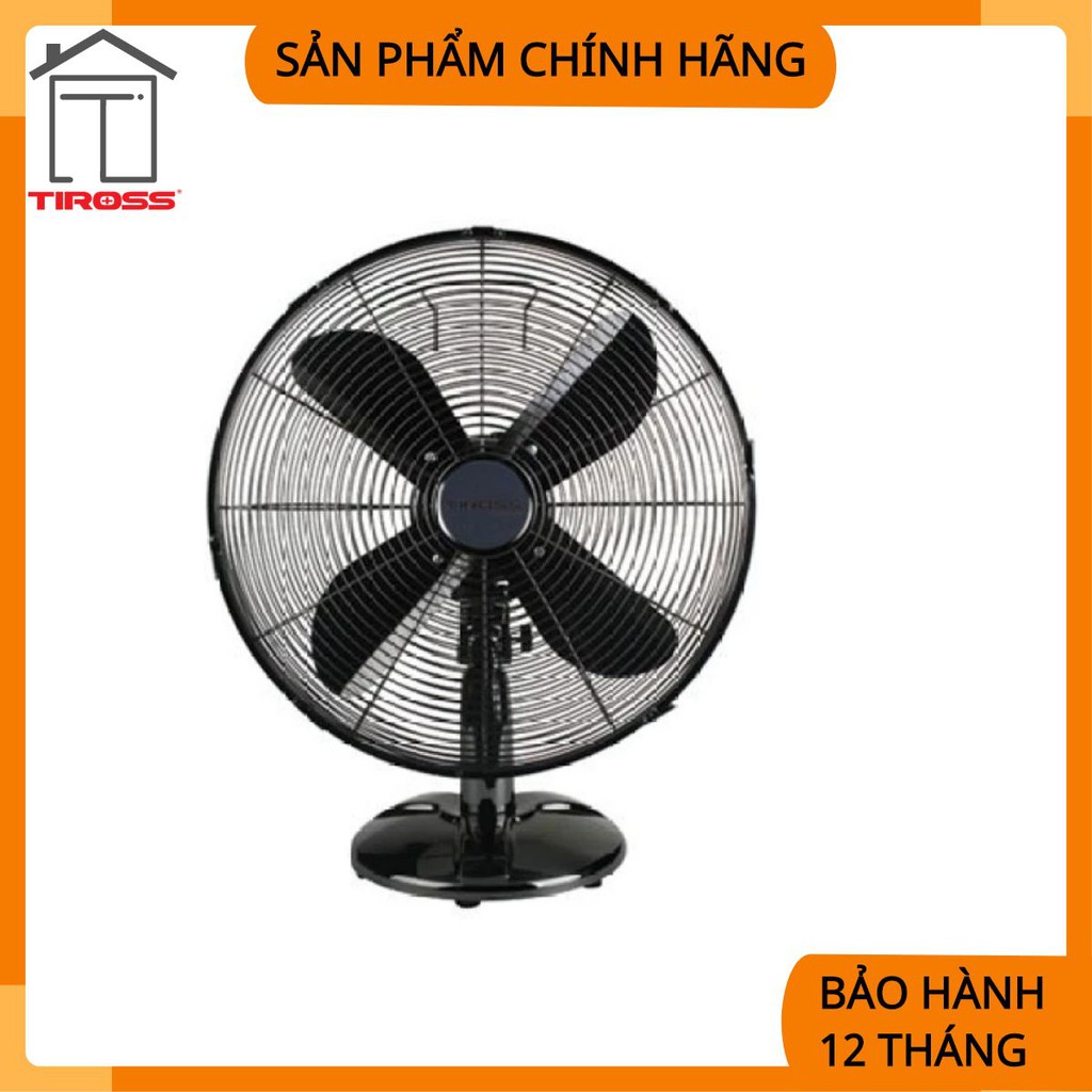 Quạt bàn 16&quot; TIROSS, 50W, màu ghi đậm TS953