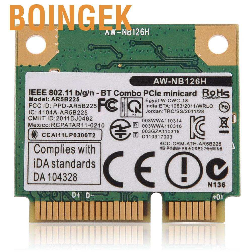 Thẻ Nhớ Không Dây Bluetooth 2 Trong 1 2.4g Cho Mini Pci-E Slot Dell / Asus / Toshiba / Benq