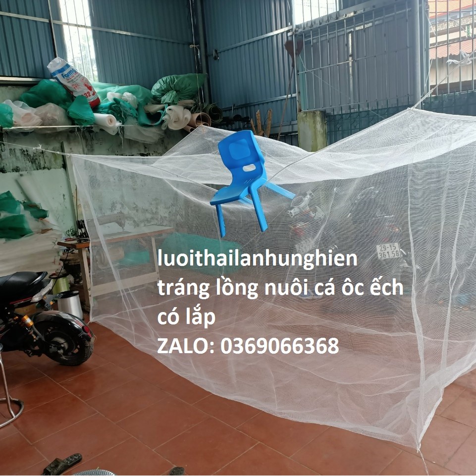 Lồng nuôi cá Ốc, Ếch, 5 x 1,5 x 1,5 có lắp che chắn tráng nuôi Cá ốc ếch Từ Nhỏ Tới To, Lưới Thái Lan