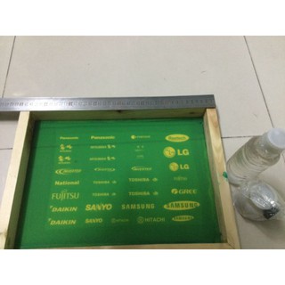 khung in logo máy lạnh khung in lụa