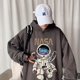 Áo Khoác Hoodie Unisex Nam Nữ In Hình NASA Form Rộng Ulzzang HD05