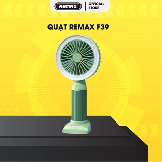 Quạt cầm tay mini Remax F39 đèn led, sạc điện, đi học, đi chơi, du lịch
