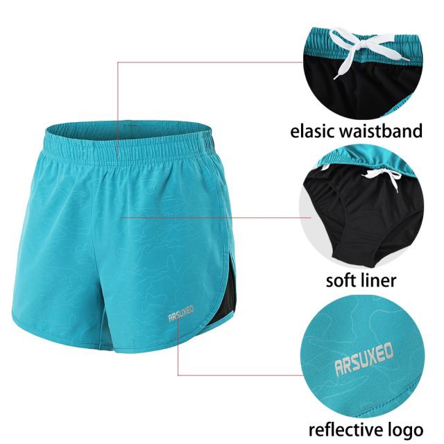 Quần Short Chạy bộ Arsuxeo 1102 dành cho Nữ