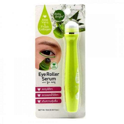 Cây lăn mắt lô hội và collagen tươi Baby Bright Aloe Vera & Fresh Collagen Eye Roller Serum 15ml