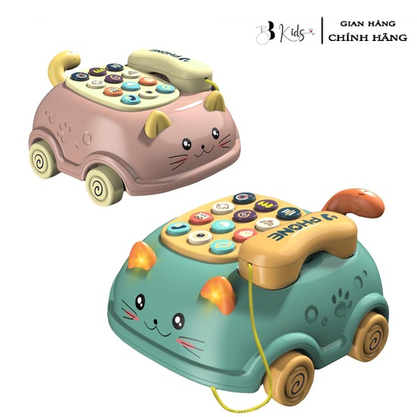 Đồ chơi điện thoại thông minh BB Kids Hình Mèo cho bé, Có Hiệu Ứng âm thanh vui nhộn - Hàng chính hãng