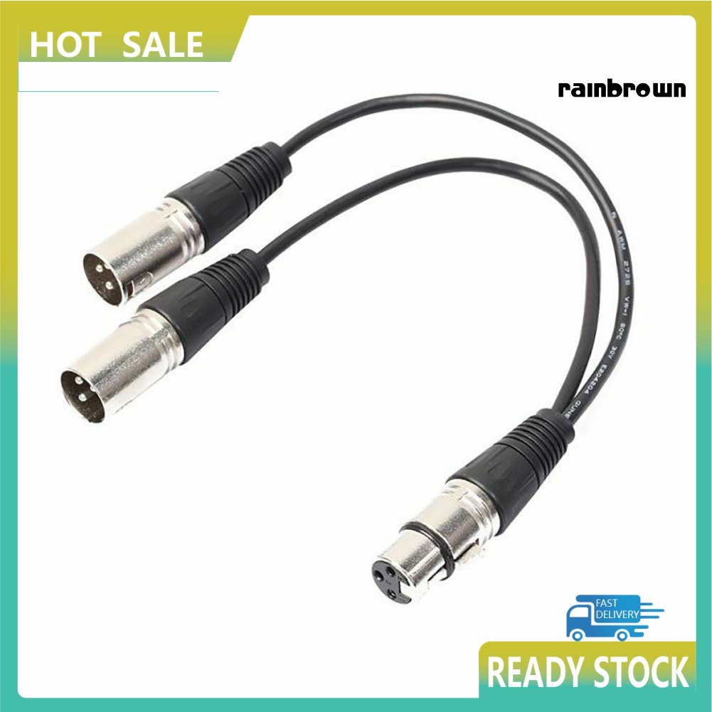 Dây Cáp Chữ Y 0.3 / 0.5 / 1m 3pin Xlr Female 2xlr Male