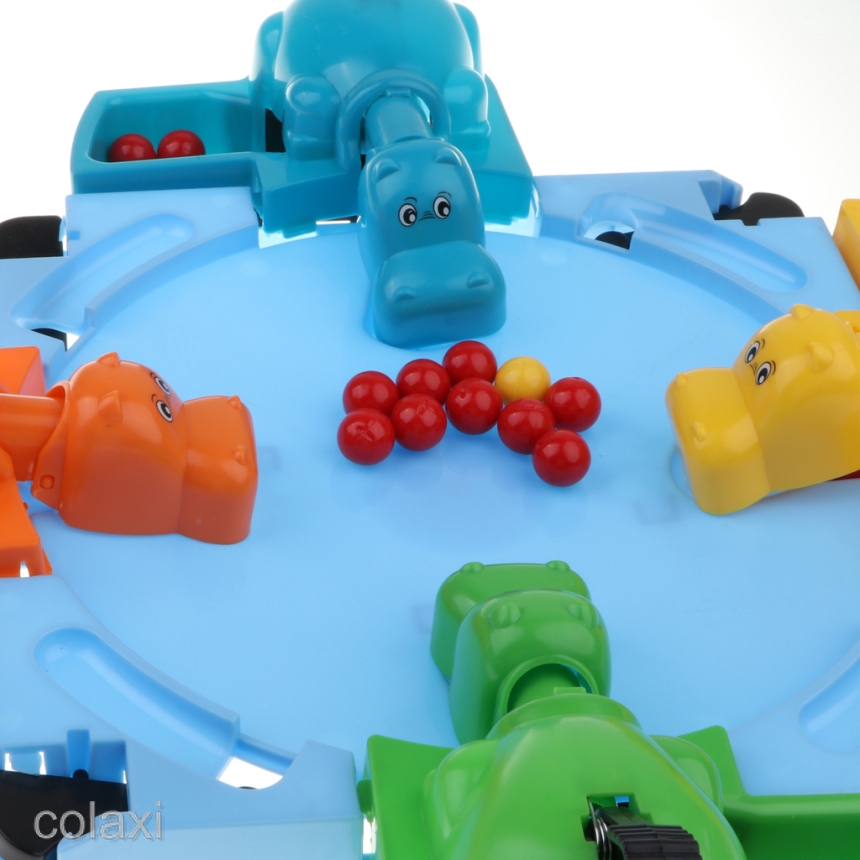Máy tính để bàn Mini Hungry Hippo Game Feeding Hippo Đồ chơi trò chơi cho trẻ em và người lớn