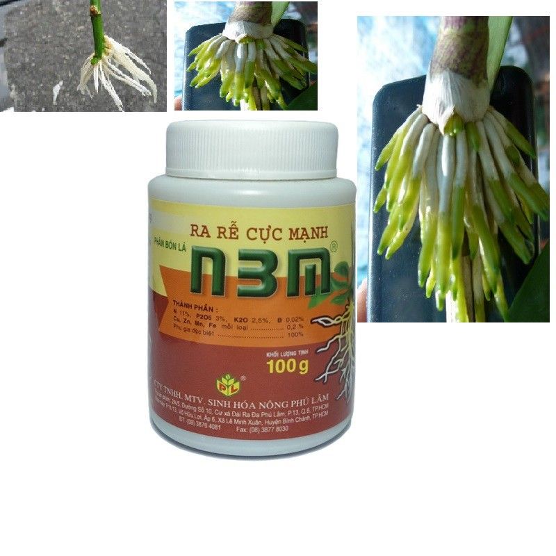 Phân bón kích rễ cực mạnh N3M giúp cây phát triển, ra rễ cực nhanh