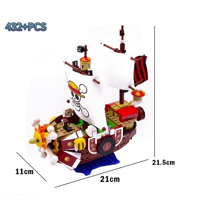 Sembo Sunny Pirate Ship Monkey Luffy One Piece Building Blocks Educational Children Toys Compatible with LEGO 6299