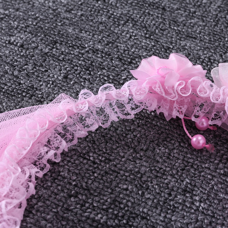 Vòng Hoa Đội Đầu Bằng Vải Tuyn Hai Lớp Cho Bé Gái